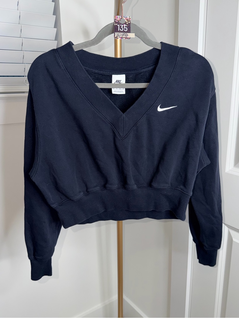 135. Nike Sportswear Phoenix Fleece Cropped V-neck Sweatshirt